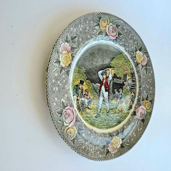 Currier & Ives Adams Plate Husking, Colored Plate - Picture 3 of 8